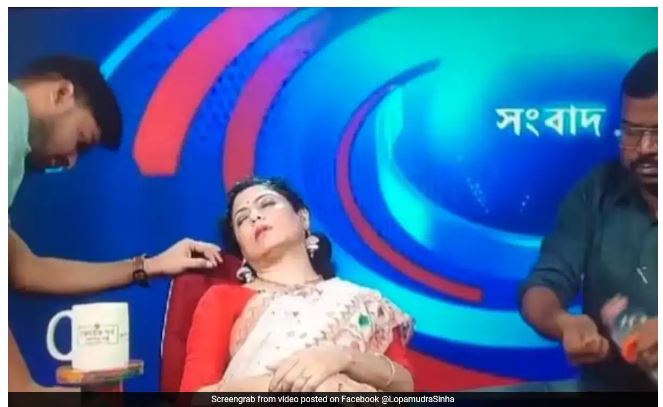 तातो हावाको कारण समाचार पढदा पढदै न्युज एंकर भइन बेहोस